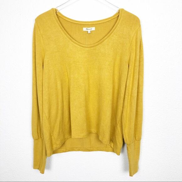 NWT Madewell Puff-Sleeve Scoopneck Top XXL - Picture 1 of 4